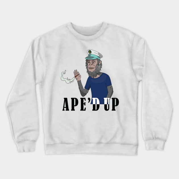 High Monkey Crewneck Sweatshirt by ahstud 